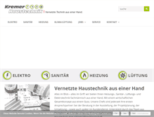 Tablet Screenshot of kremerhaustechnik.de